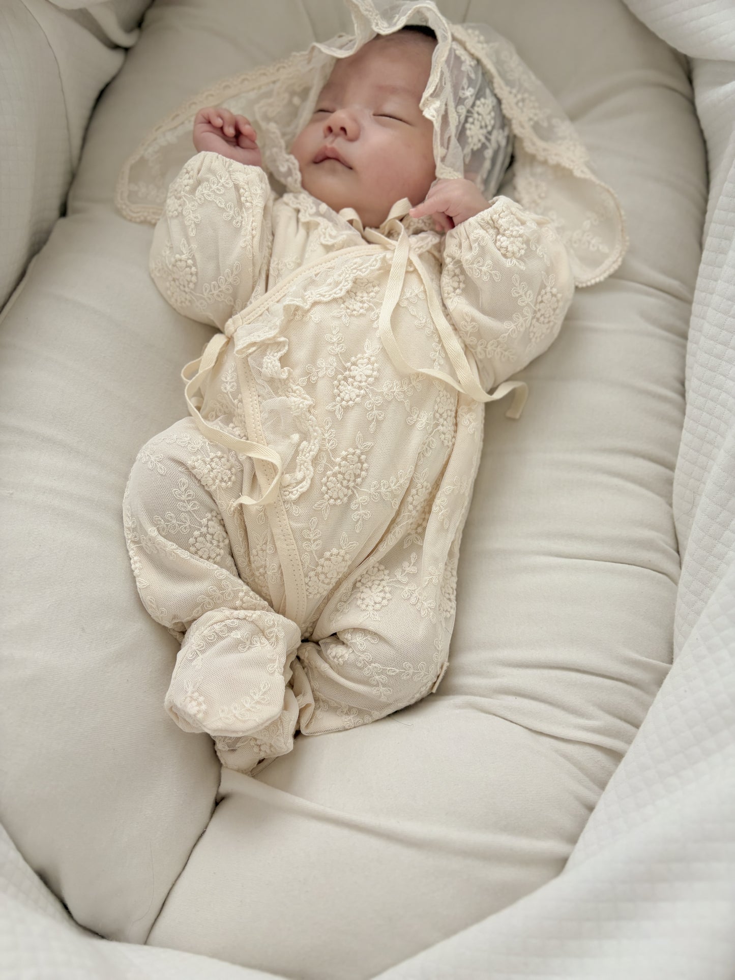 【送料無料 / 即納】退院着 / lace cosy suit