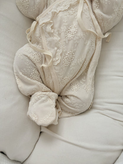 【送料無料 / 即納】退院着 / lace cosy suit