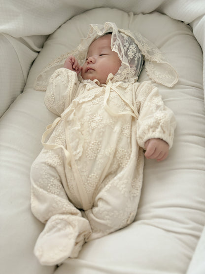 【送料無料 / 即納】退院着 / lace cosy suit