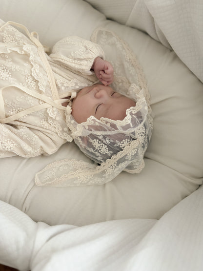 【送料無料 / 即納】退院着 / lace cosy suit