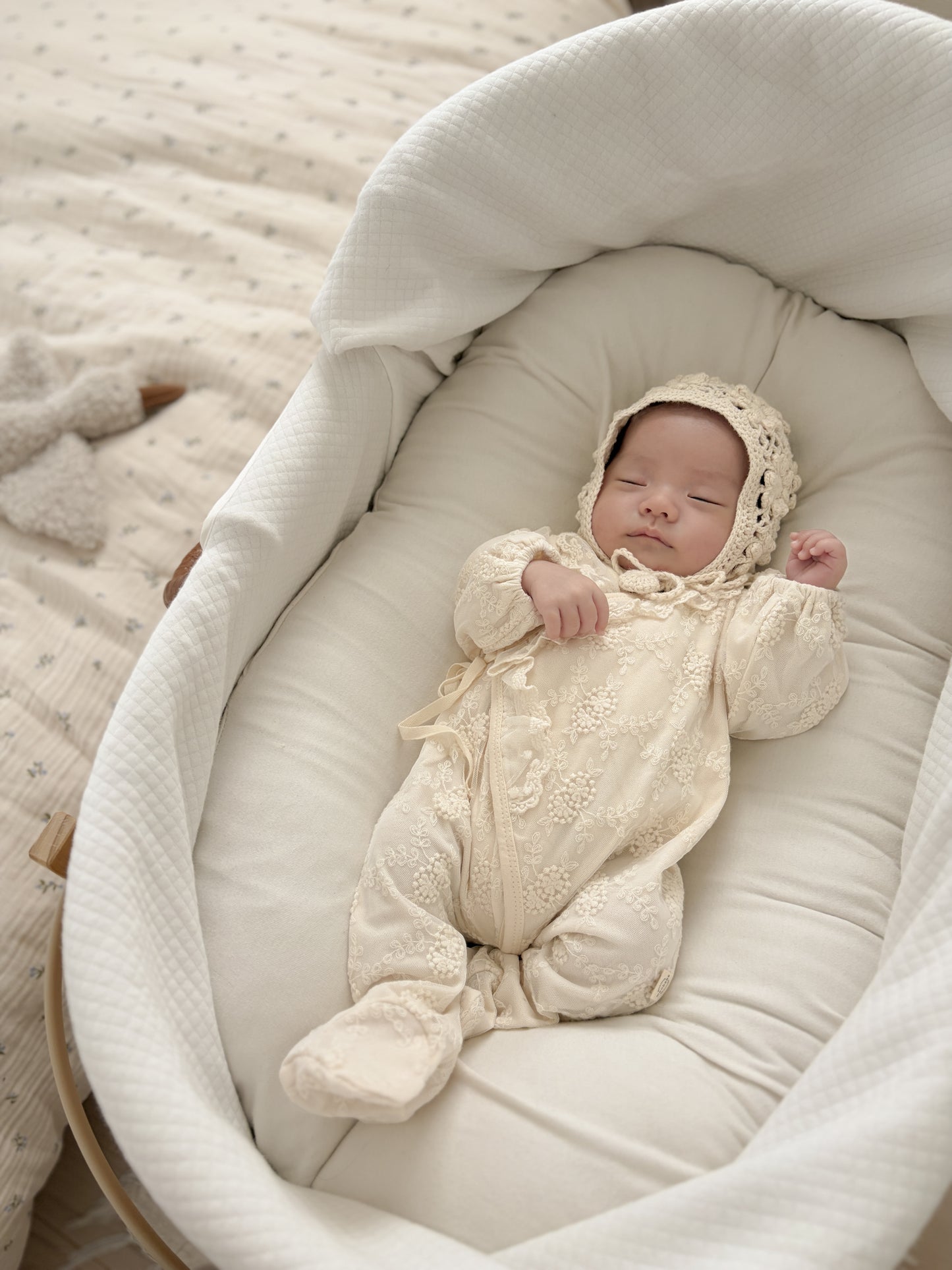 【送料無料 / 即納】退院着 / lace cosy suit