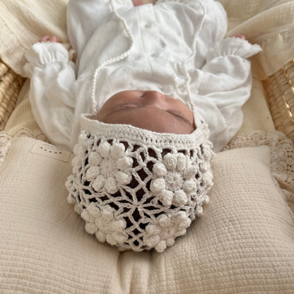 ｟送料無料｠【即納】Handmade knit bonnet