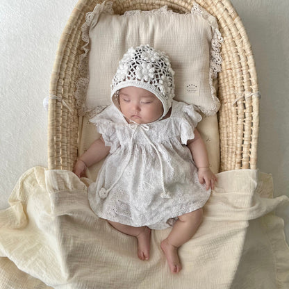 ｟送料無料｠【即納】Handmade knit bonnet