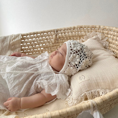 ｟送料無料｠【即納】Handmade knit bonnet