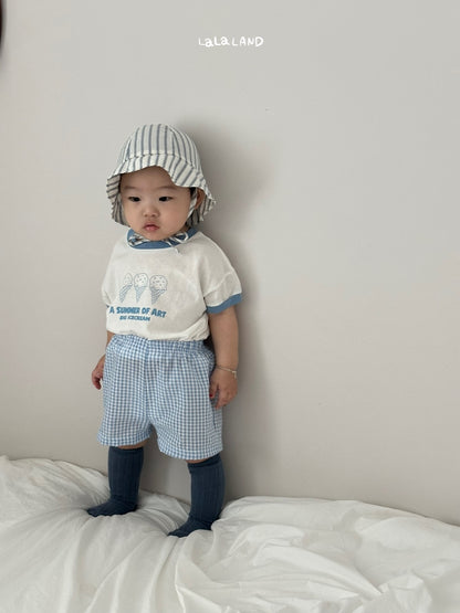 【PREORDER受付終了、ご希望はお問い合わせください。】42.Baby Seersucker Check Shorts