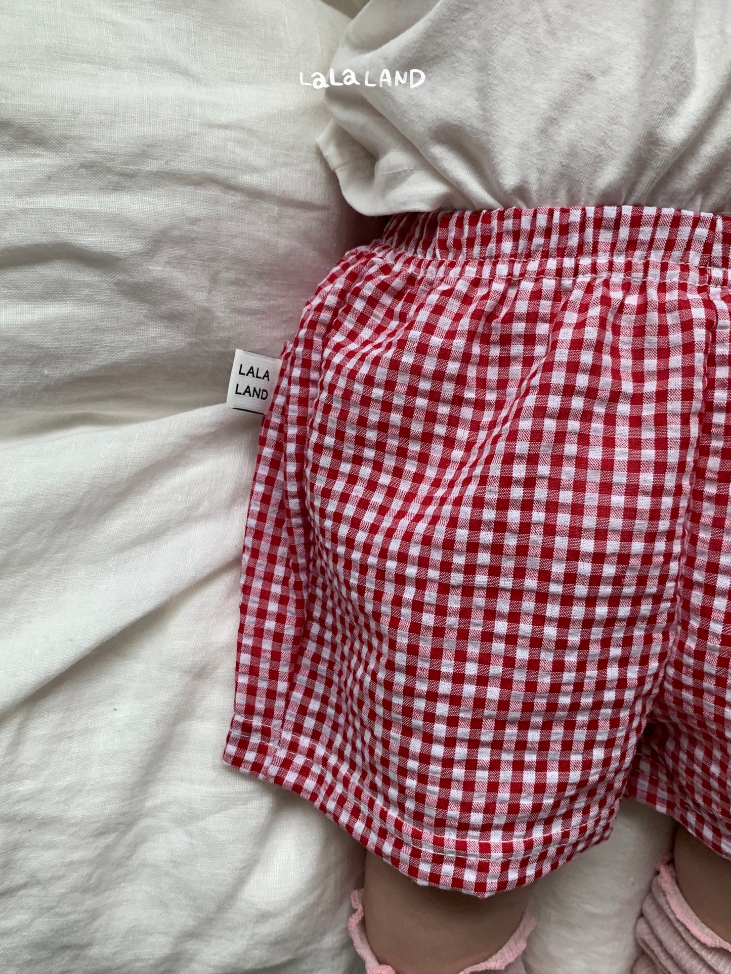 【PREORDER受付終了、ご希望はお問い合わせください。】42.Baby Seersucker Check Shorts