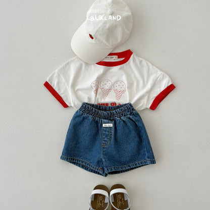 【PREORDER受付終了、ご希望はお問い合わせください。】65.Ice Cream Short Sleeve T-shirt