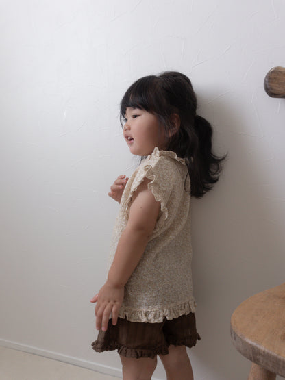 【期間限定 PRE-ODER】7.Rine Frill Sleeveless Top