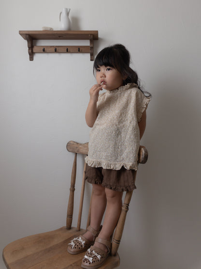 【期間限定 PRE-ODER】7.Rine Frill Sleeveless Top