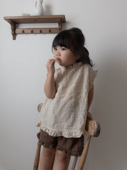 【期間限定 PRE-ODER】7.Rine Frill Sleeveless Top