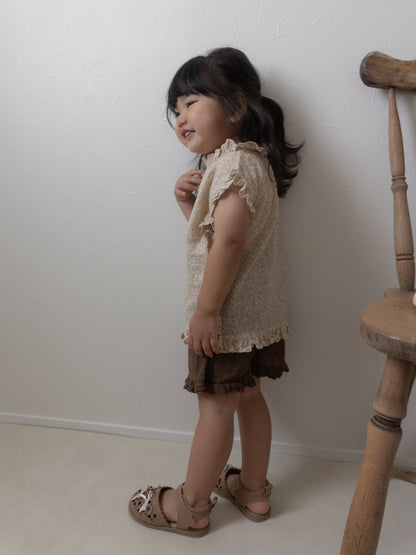 【期間限定 PRE-ODER】7.Rine Frill Sleeveless Top