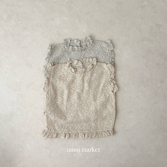 【期間限定 PRE-ODER】7.Rine Frill Sleeveless Top