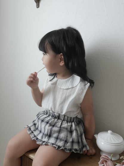 【期間限定 PRE-ODER】15.Sleeveless Collar Blouse