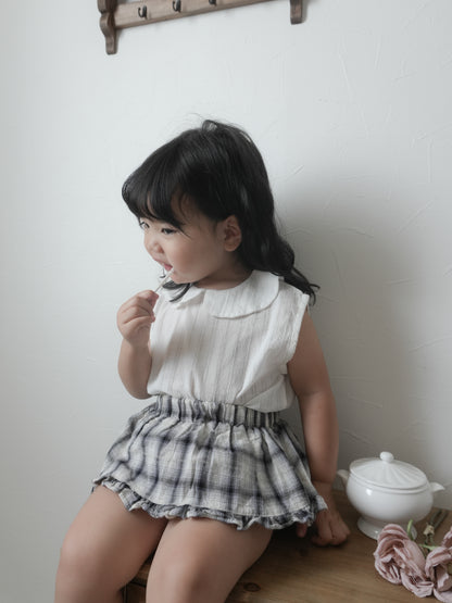 【期間限定 PRE-ODER】15.Sleeveless Collar Blouse
