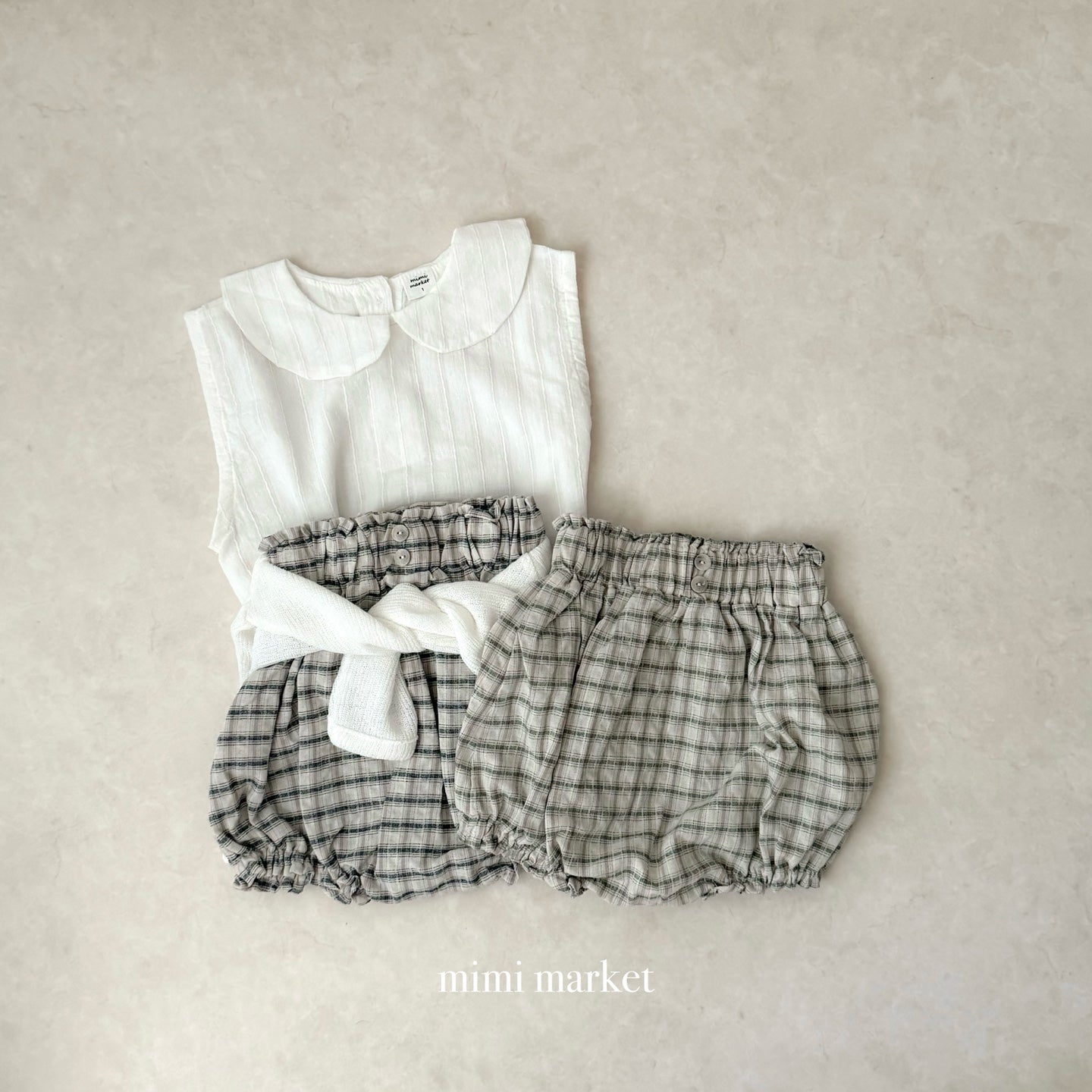 【期間限定 PRE-ODER】15.Sleeveless Collar Blouse