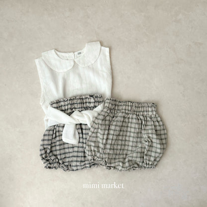 【期間限定 PRE-ODER】15.Sleeveless Collar Blouse
