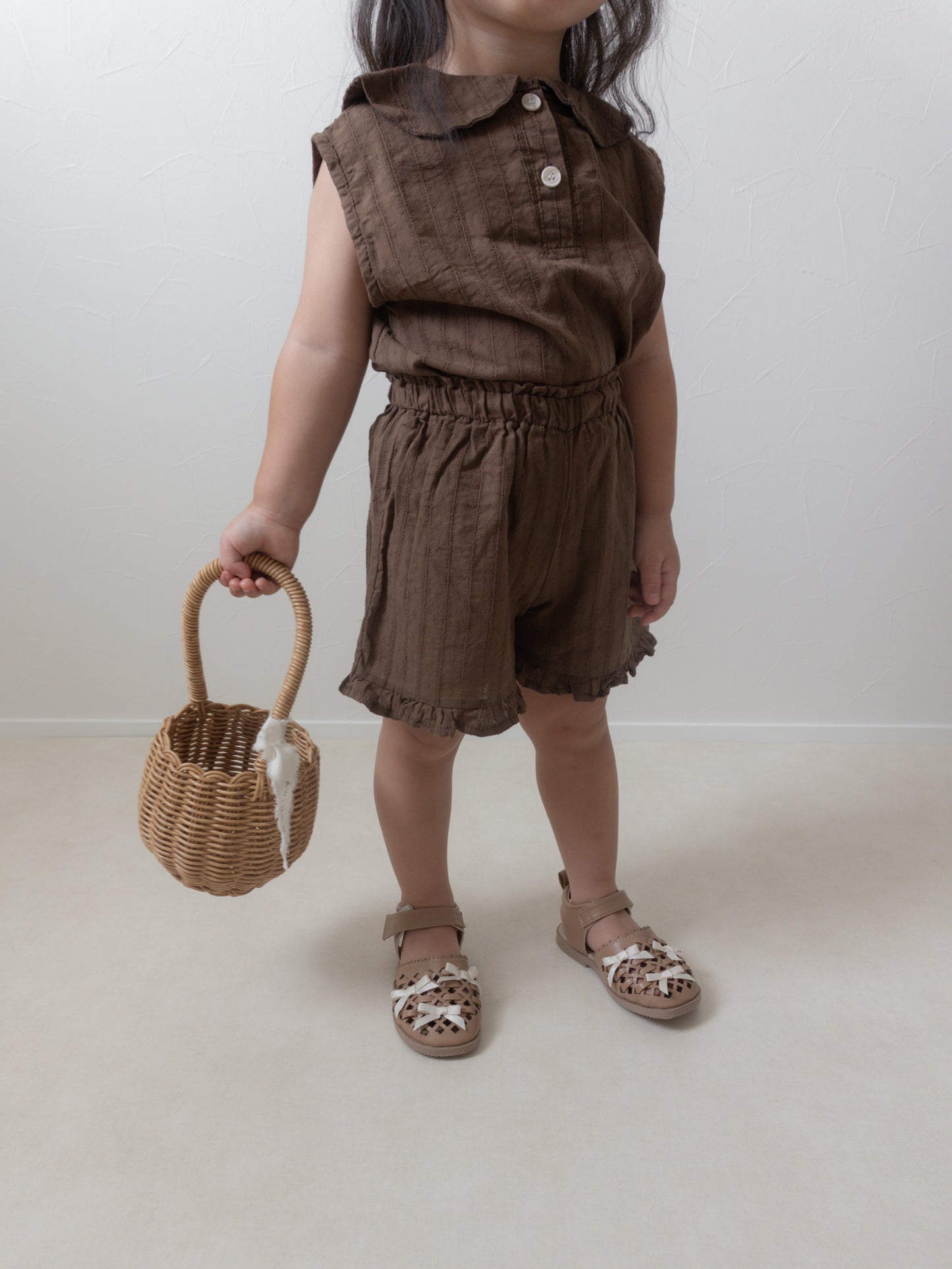 【期間限定 PRE-ODER】15.Sleeveless Collar Blouse