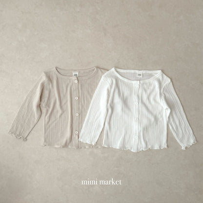 【期間限定 PRE-ODER】18.Ribbed Cardigan
