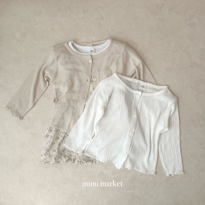 【期間限定 PRE-ODER】18.Ribbed Cardigan