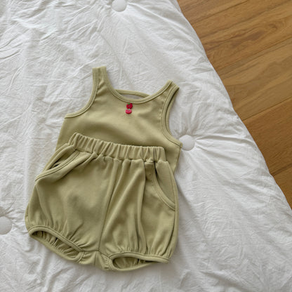 【PRE-ODER 10%OFF 〆6.30(火)】8.Tomato Button Sleeveless Tee