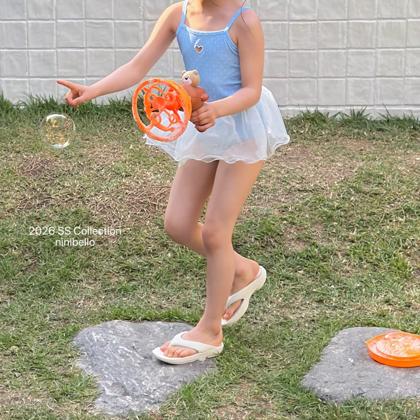 【PRE-ODER 10%OFF 〆6.30(火)】20.ACC) Candy Dot Swimwear (Bonnet Set)