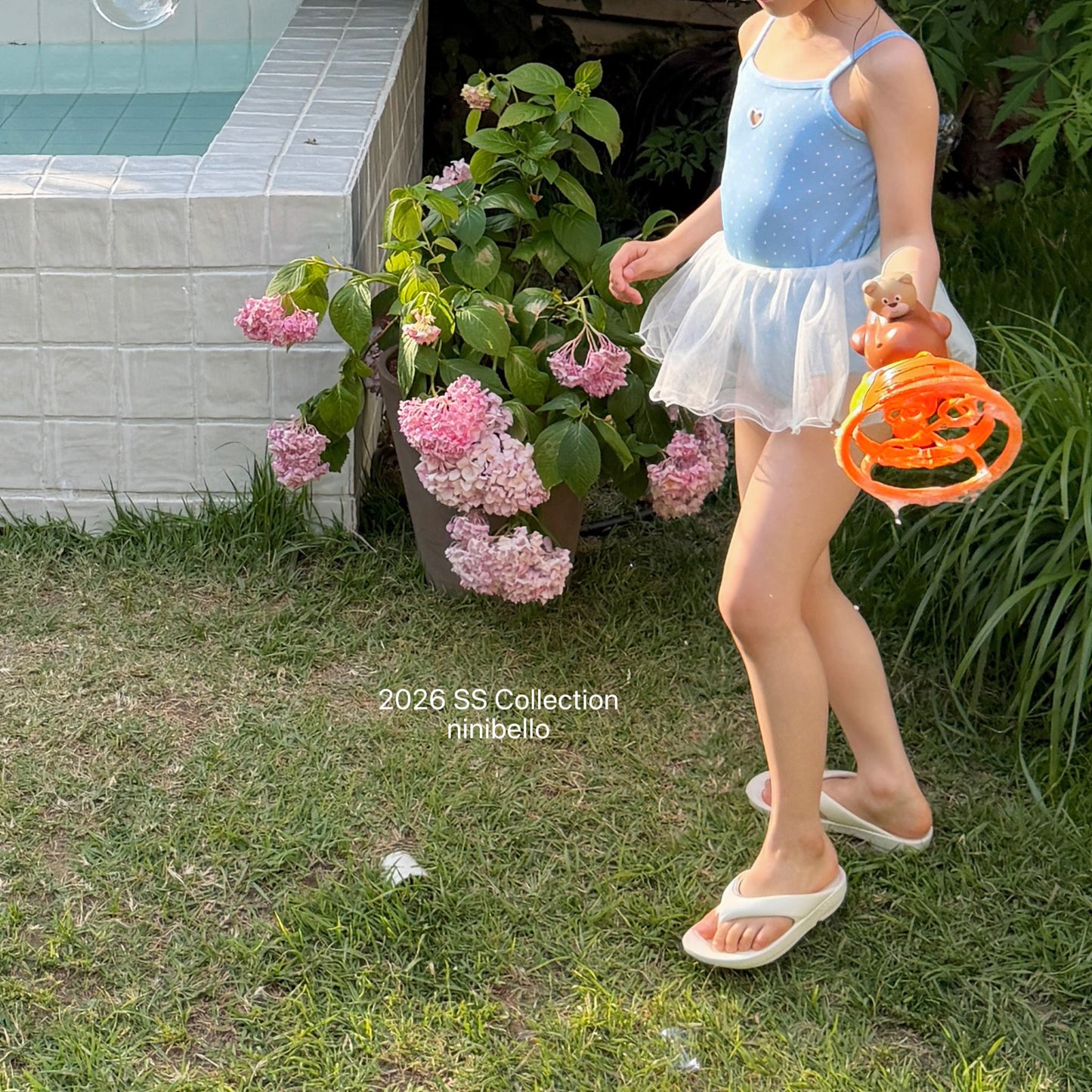 【PRE-ODER 10%OFF 〆6.30(火)】20.ACC) Candy Dot Swimwear (Bonnet Set)