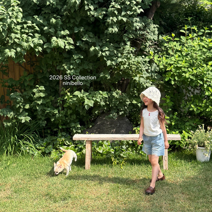 【PRE-ODER 10%OFF 〆6.30(火)】8.Tomato Button Sleeveless Tee