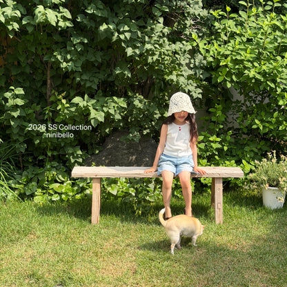 【PRE-ODER 10%OFF 〆6.30(火)】8.Tomato Button Sleeveless Tee