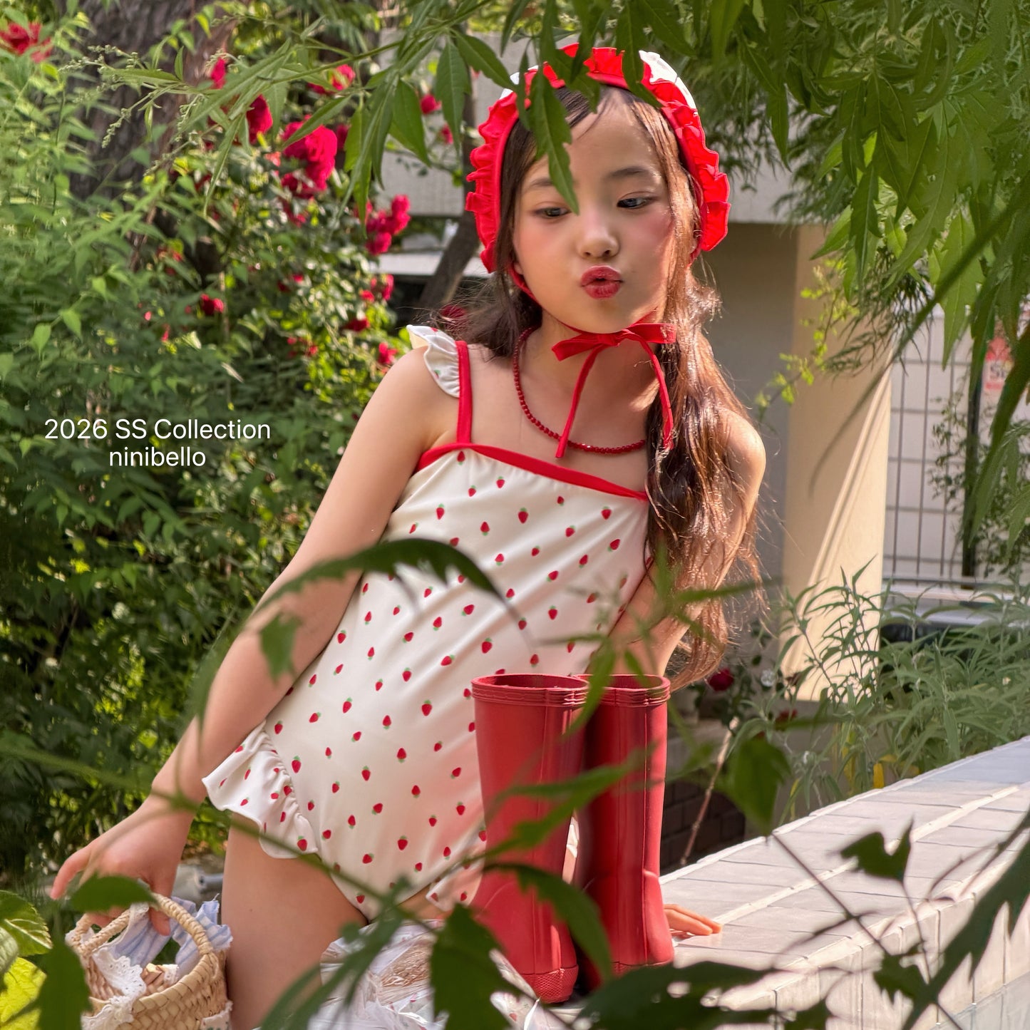 【PRE-ODER 10%OFF 〆6.30(火)】19.ACC) Rosy Berry Swimwear