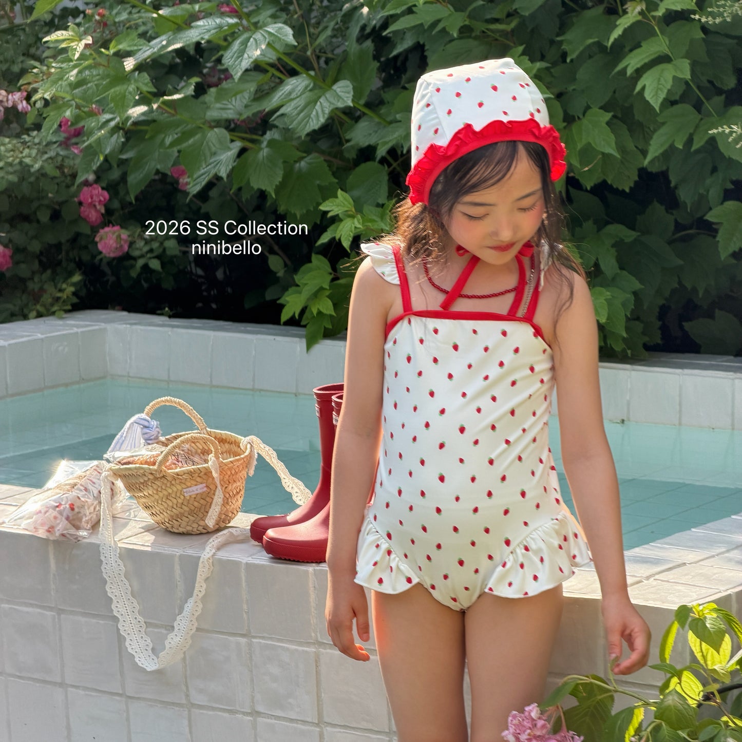 【PRE-ODER 10%OFF 〆6.30(火)】19.ACC) Rosy Berry Swimwear