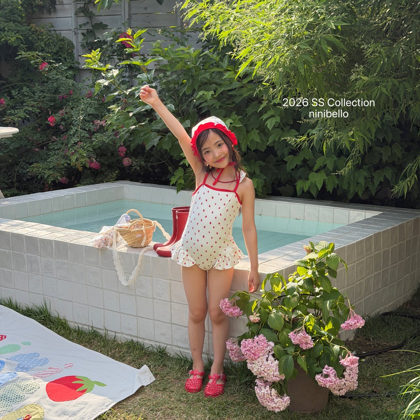 【PRE-ODER 10%OFF 〆6.30(火)】19.ACC) Rosy Berry Swimwear