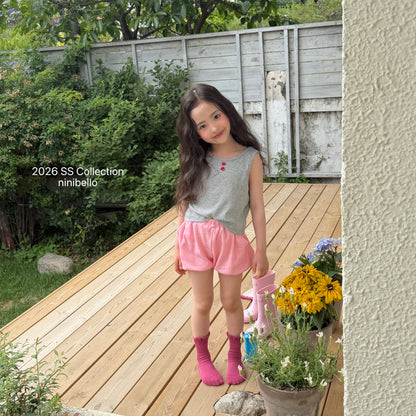 【PRE-ODER 10%OFF 〆6.30(火)】8.Tomato Button Sleeveless Tee