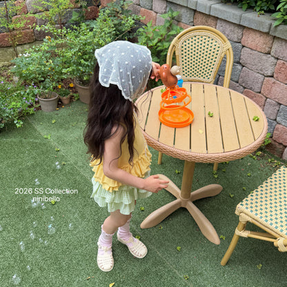 【PRE-ODER 10%OFF 〆6.30(火)】7.Joy Heart Eyelet Sleeveless Top