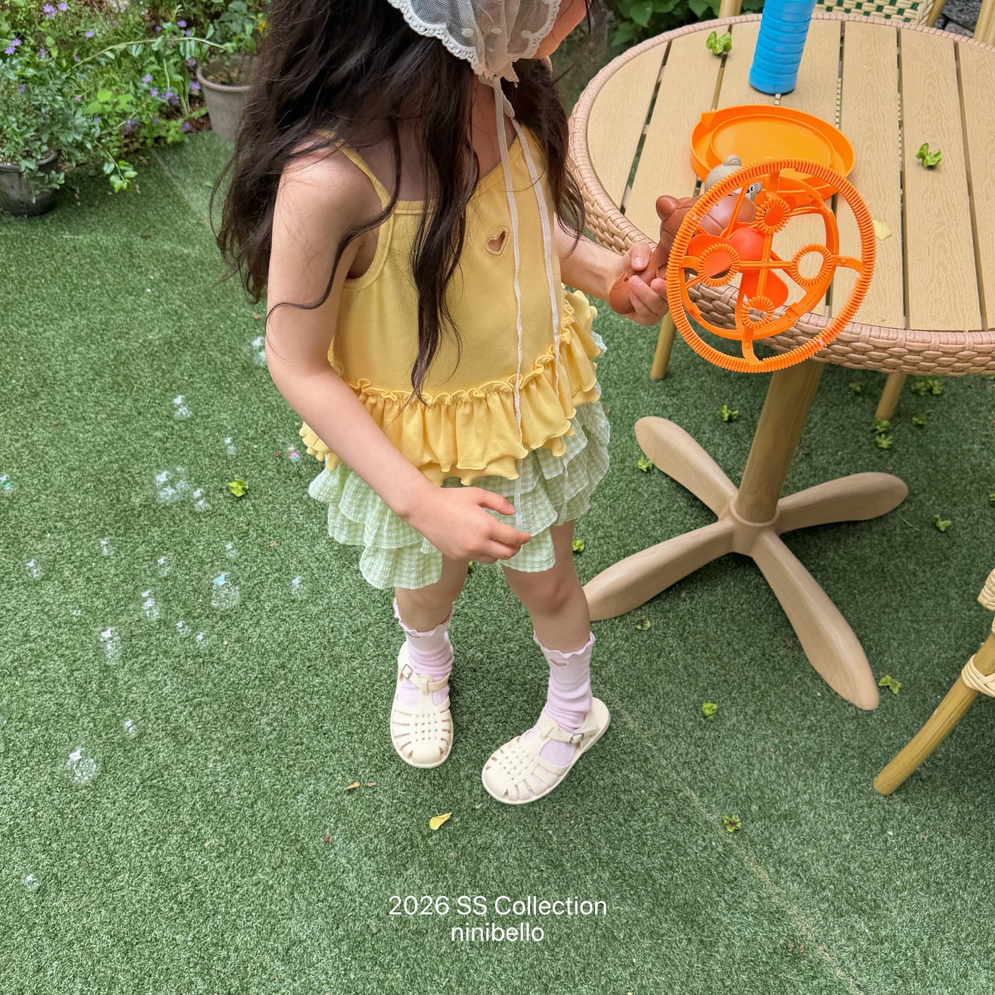 【PRE-ODER 10%OFF 〆6.30(火)】7.Joy Heart Eyelet Sleeveless Top