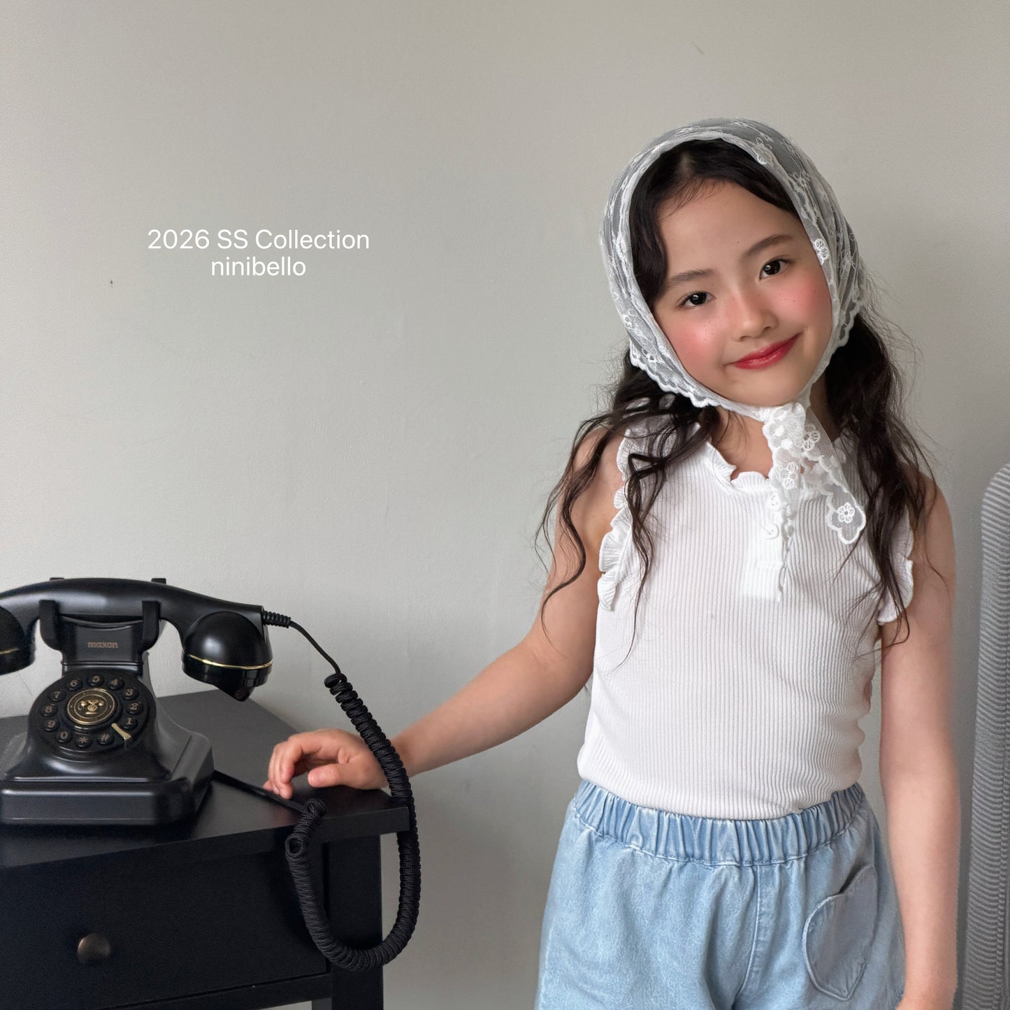 【PRE-ODER 10%OFF 〆6.30(火)】6.Romi Frill Sleeveless Tee