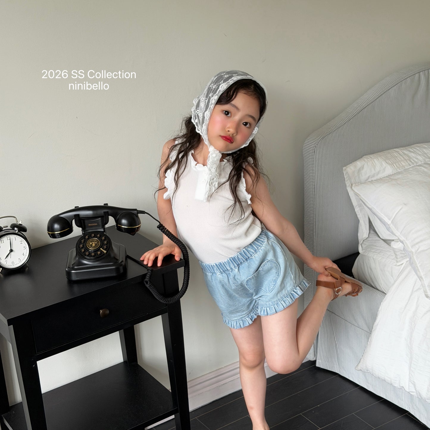【PRE-ODER 10%OFF 〆6.30(火)】6.Romi Frill Sleeveless Tee