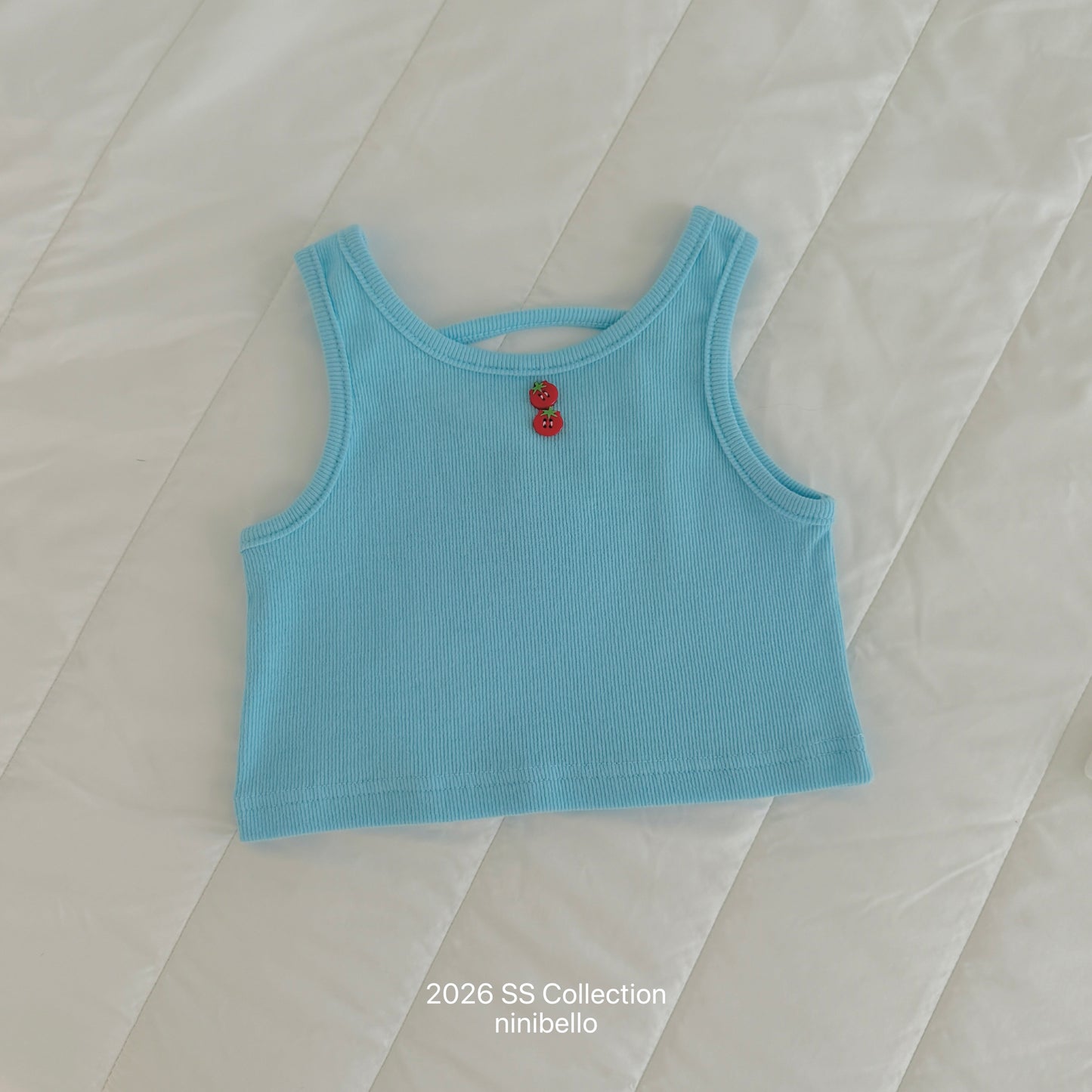 【PRE-ODER 10%OFF 〆6.30(火)】8.Tomato Button Sleeveless Tee