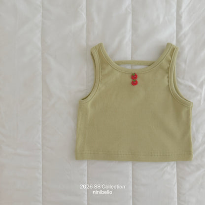 【PRE-ODER 10%OFF 〆6.30(火)】8.Tomato Button Sleeveless Tee