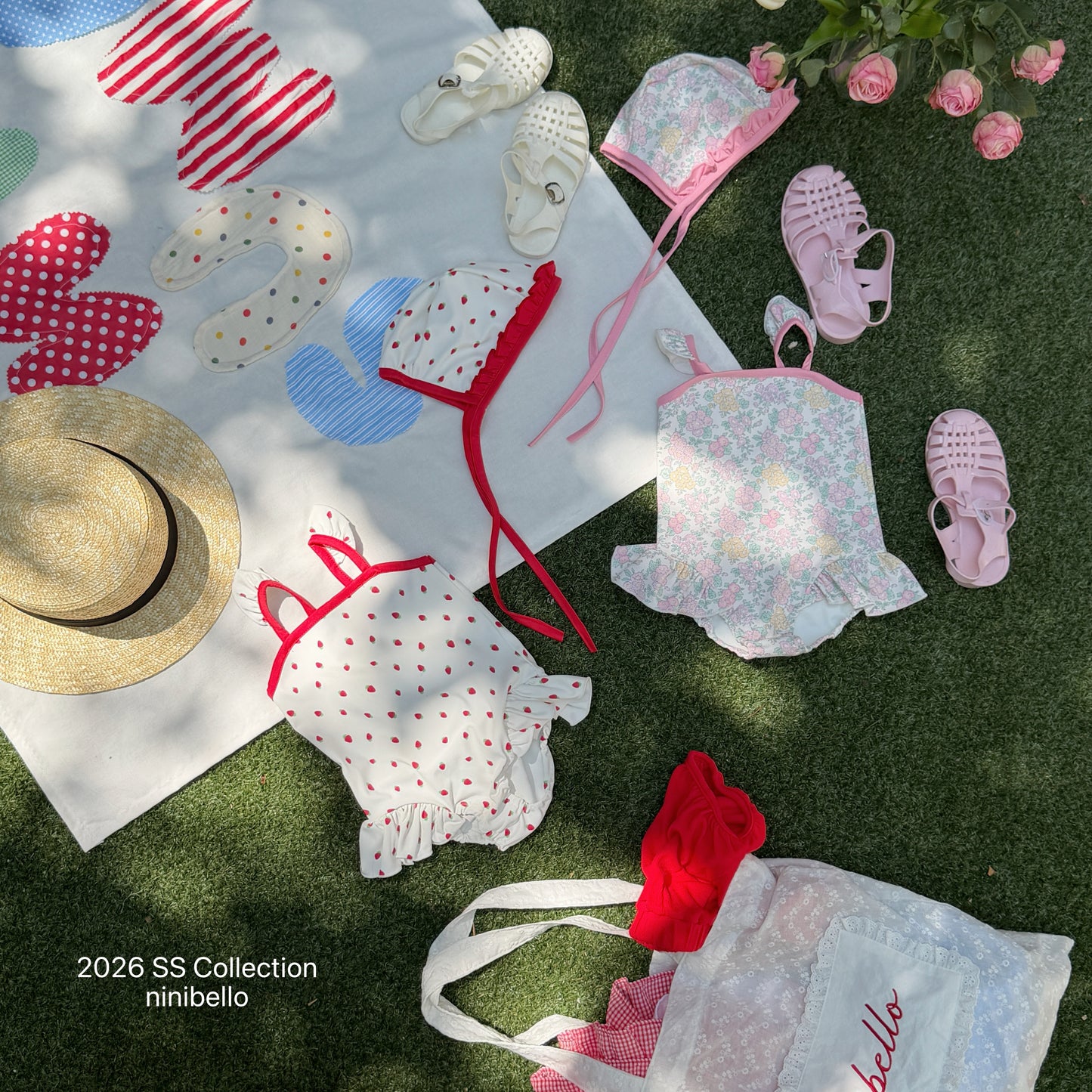 【PRE-ODER 10%OFF 〆6.30(火)】19.ACC) Rosy Berry Swimwear