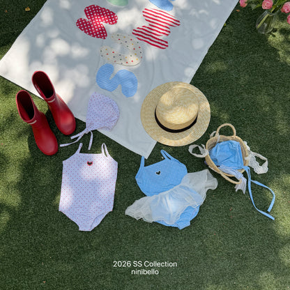 【PRE-ODER 10%OFF 〆6.30(火)】20.ACC) Candy Dot Swimwear (Bonnet Set)