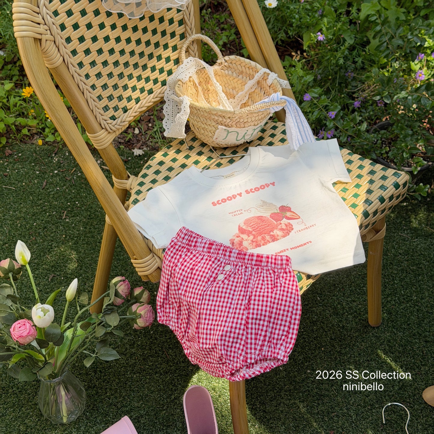 【PRE-ODER 10%OFF 〆6.30(火)】3.(BEBE 3) Kong Kong Button Bloomers