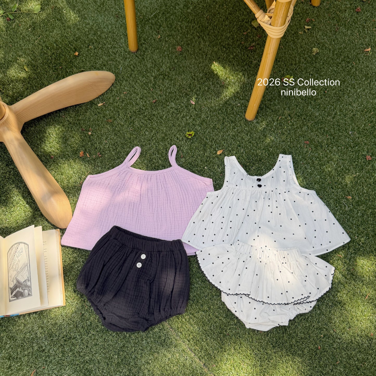 【PRE-ODER 10%OFF 〆6.30(火)】8.(BEBE 8) Bubble Pop Sleeveless Blouse