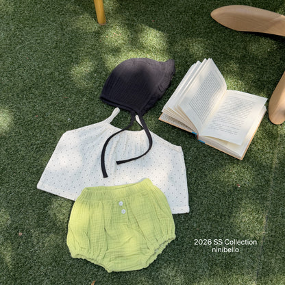 【PRE-ODER 10%OFF 〆6.30(火)】3.(BEBE 3) Kong Kong Button Bloomers