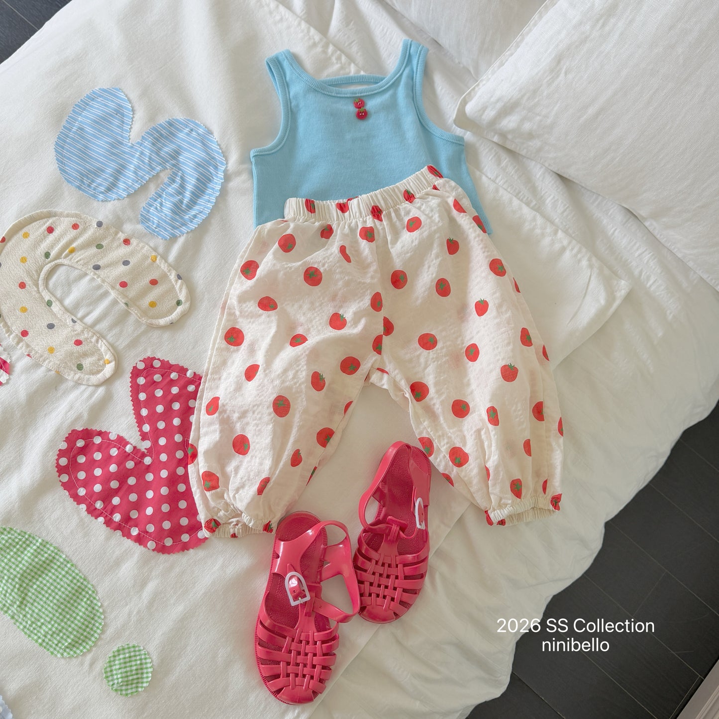 【PRE-ODER 10%OFF 〆6.30(火)】8.Tomato Button Sleeveless Tee