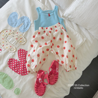 【PRE-ODER 10%OFF 〆6.30(火)】8.Tomato Button Sleeveless Tee
