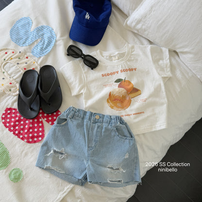 【PRE-ODER 10%OFF 〆6.30(火)】1.Scoop Scoop Short Sleeve Tee (+ ADULT)