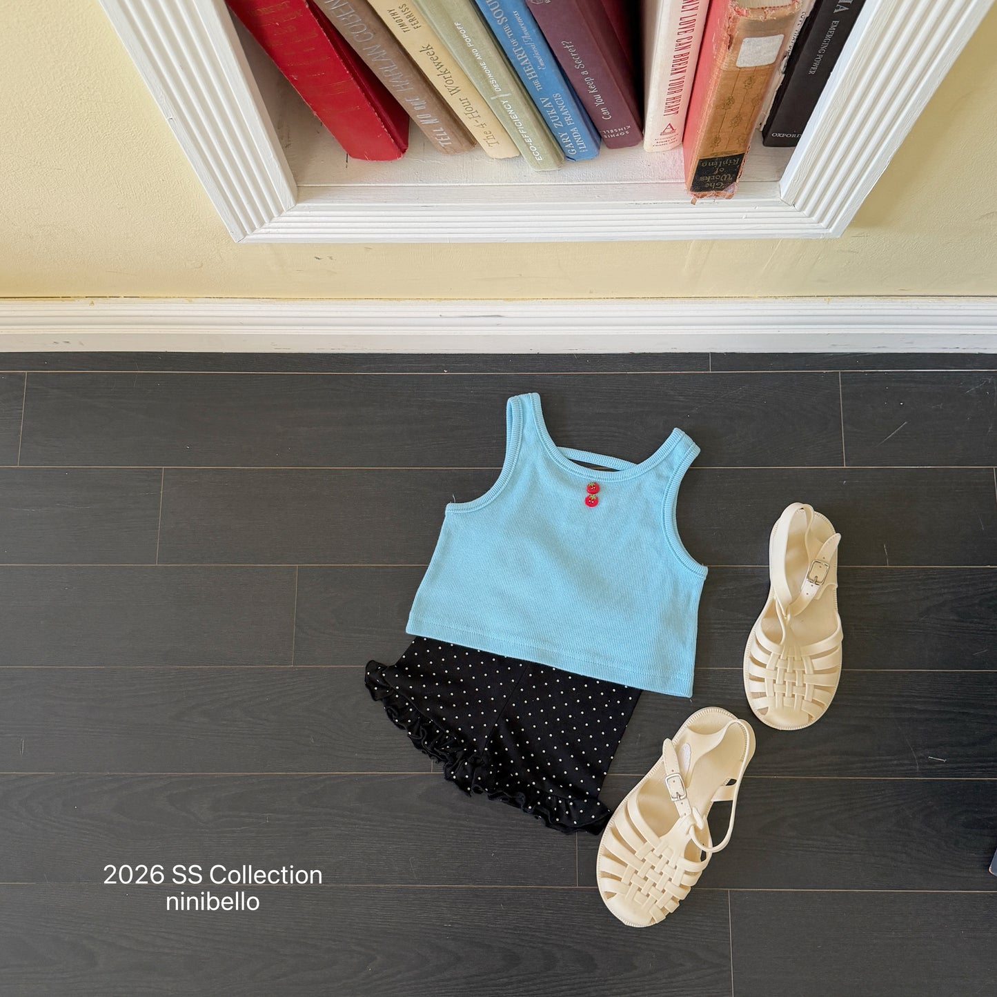 【PRE-ODER 10%OFF 〆6.30(火)】8.Tomato Button Sleeveless Tee