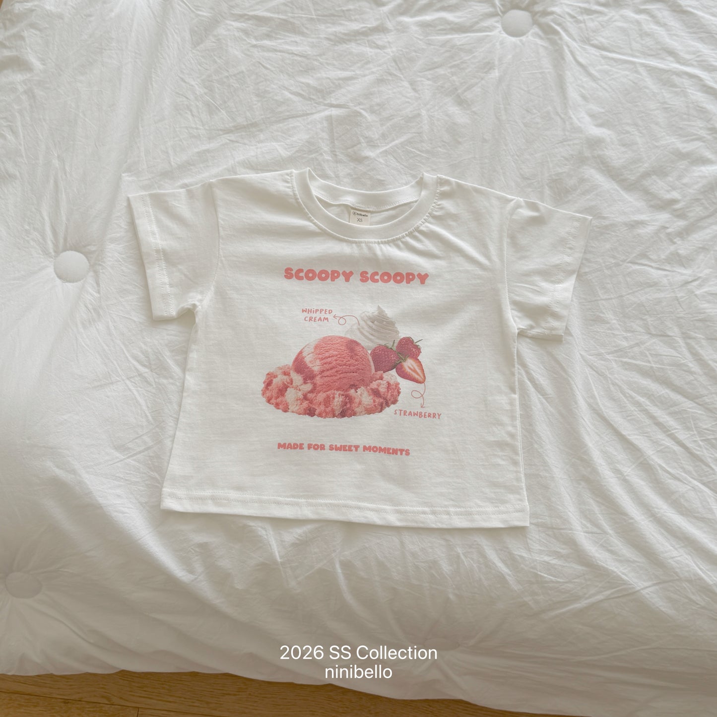 【PRE-ODER 10%OFF 〆6.30(火)】1.Scoop Scoop Short Sleeve Tee (+ ADULT)