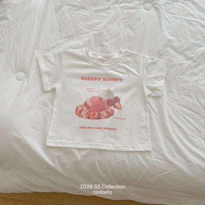 【PRE-ODER 10%OFF 〆6.30(火)】1.Scoop Scoop Short Sleeve Tee (+ ADULT)