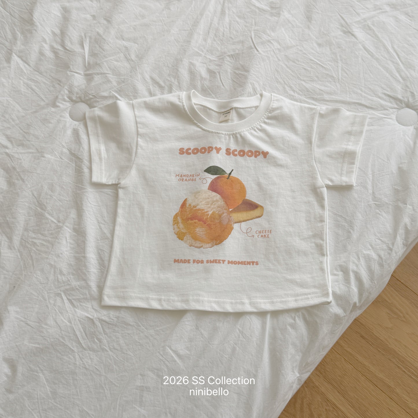 【PRE-ODER 10%OFF 〆6.30(火)】1.Scoop Scoop Short Sleeve Tee (+ ADULT)